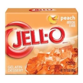 Jello Gelatin Peach Powder 3oz (85g)