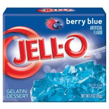 Jello Gelatin Berry Blue Powder 3oz (85g)