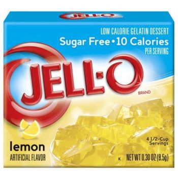Jello Gelatin Sugar Free Lemon Powder 0.3oz (8.5g)