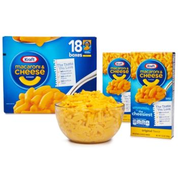 Kraft Macaroni & Cheese 18 boxes (3.69kg)