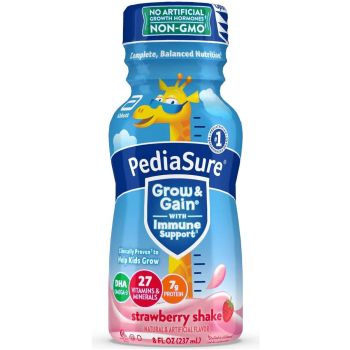PediaSure Grow & Gain with Immune Support Strawberry Shake 8oz (237ml)