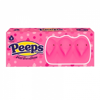 Peeps Easter Pink Chicks 5pack 1.5oz 42g