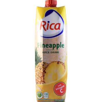 Rica Pineapple Juice Drink 33.8oz (1Liter)