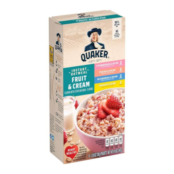 Quaker Instant Oatmeal Fruit & Cream Variety Pack 8.4oz (240g)