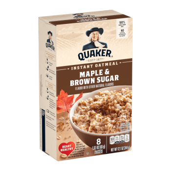 Quaker Instant Oatmeal Maple & Brown Sugar 12.1oz (344g)