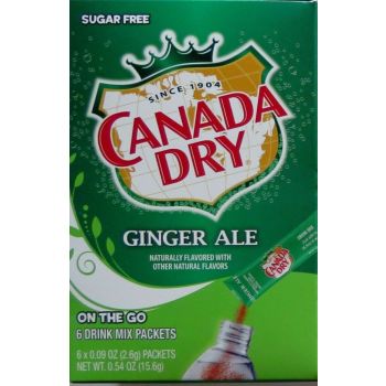 Canada Dry singles To Go Ginger Ale Drink Mix 15.6g