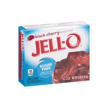 Jello Gelatin Sugar Free Black Cherry Powder 0.3oz (8.5g)
