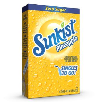 Sunkist Zero Sugar Singles to go Pineapple 0.53oz (15g)