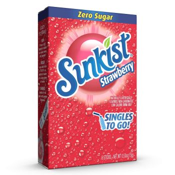 Sunkist Zero Sugar Singles to go Strawberry 0.53oz (15g)
